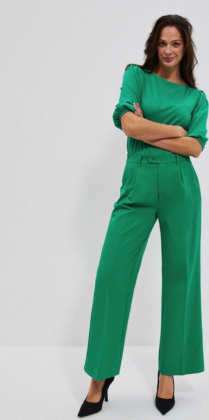 Zielone spodnie Moodo.pl w stylu retro