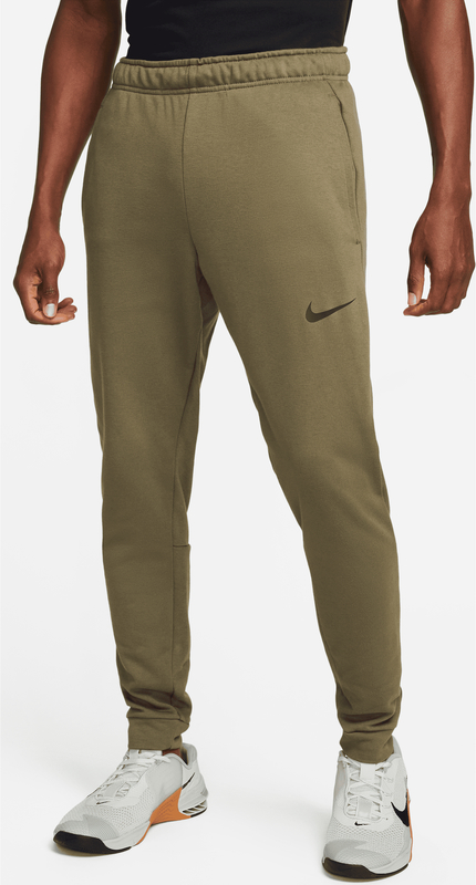 Zielone spodnie Nike z bawełny
