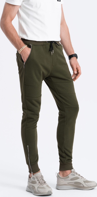 Zielone spodnie Ombre w stylu casual