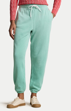 Zielone spodnie POLO RALPH LAUREN w stylu casual z dresówki