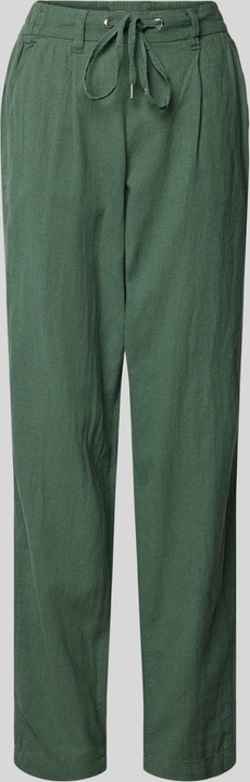 Zielone spodnie Qs z bawełny