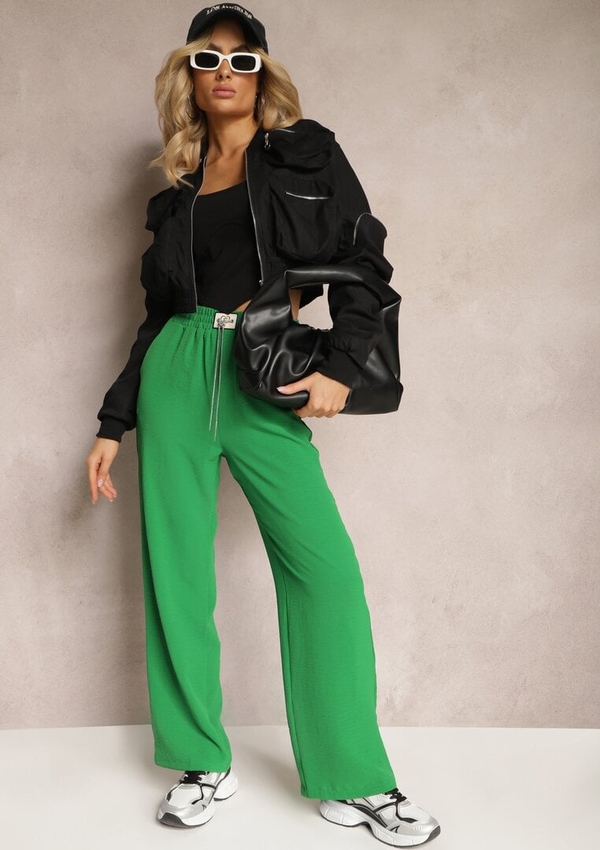 Zielone spodnie Renee w stylu casual