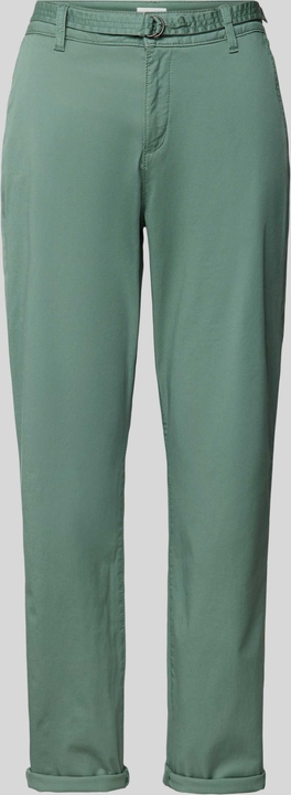 Zielone spodnie S.Oliver z bawełny w stylu retro