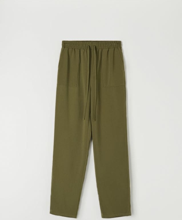 Zielone spodnie Sinsay z tkaniny