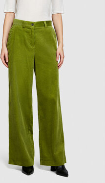 Zielone spodnie Sisley w stylu retro