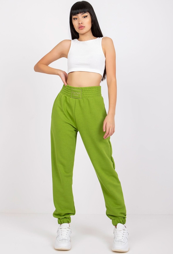 Zielone spodnie sportowe 5.10.15 z dresówki