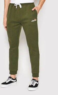 Zielone spodnie sportowe Ellesse z dresówki