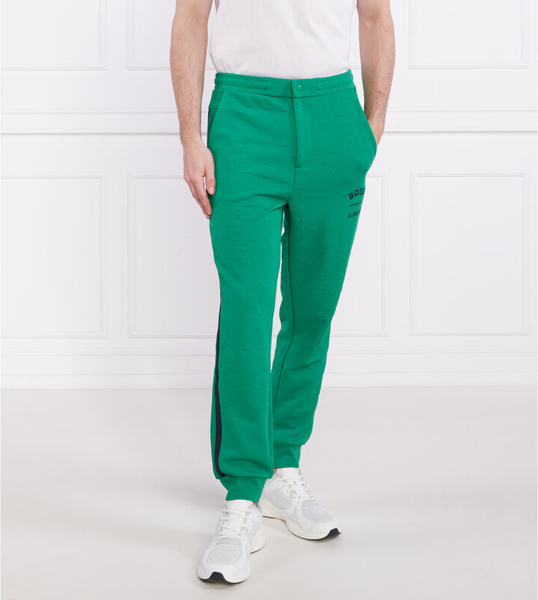 Zielone spodnie sportowe Hugo Boss w stylu casual