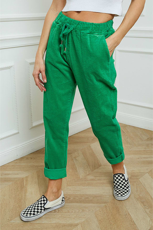 Zielone spodnie sportowe Joséfine