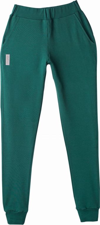Zielone spodnie sportowe Odczapy z bawełny