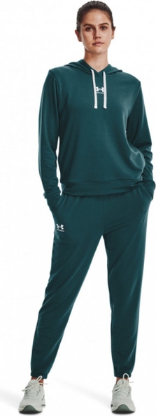 Zielone spodnie sportowe Under Armour z dresówki