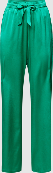 Zielone spodnie The Mercer N.Y. z jedwabiu w stylu retro