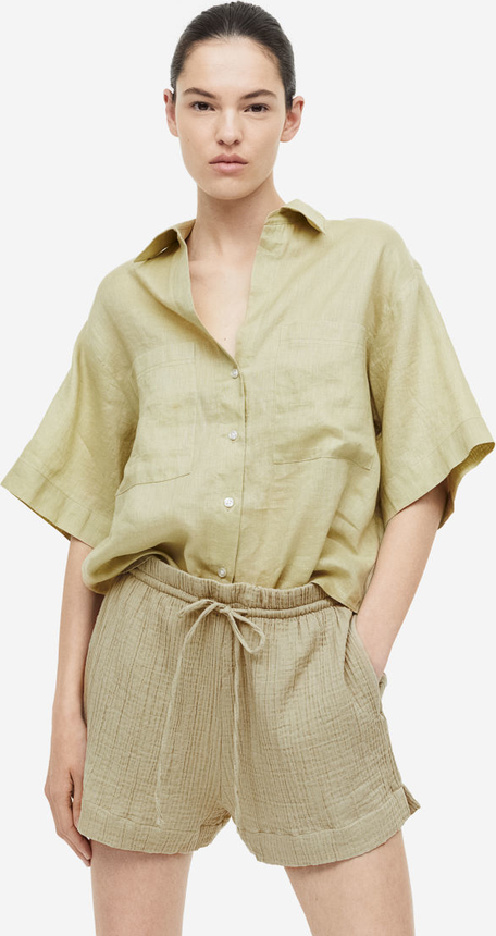 Zielone szorty H & M w stylu casual