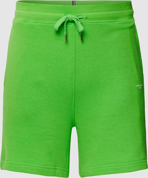 Zielone szorty Tommy Hilfiger z bawełny