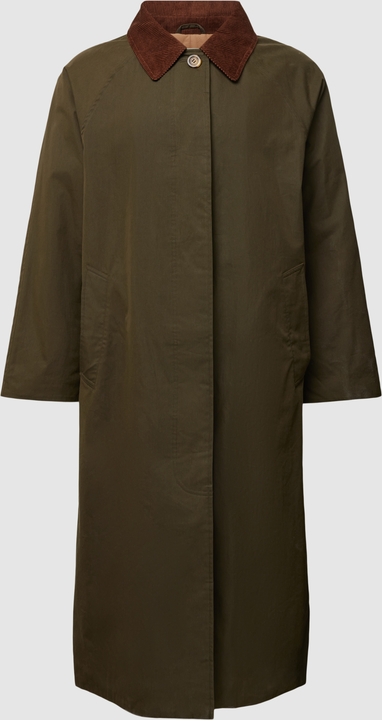 Zielony płaszcz Gant bez kaptura z bawełny w stylu casual