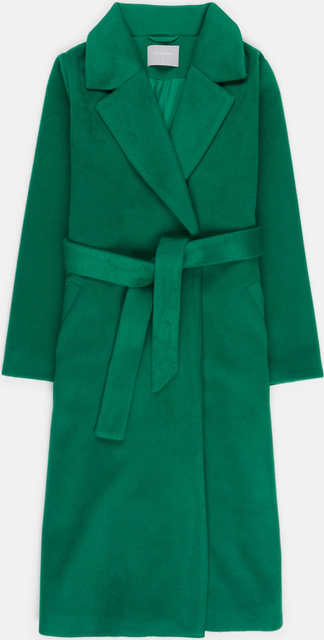 Zielony płaszcz Gate w stylu casual