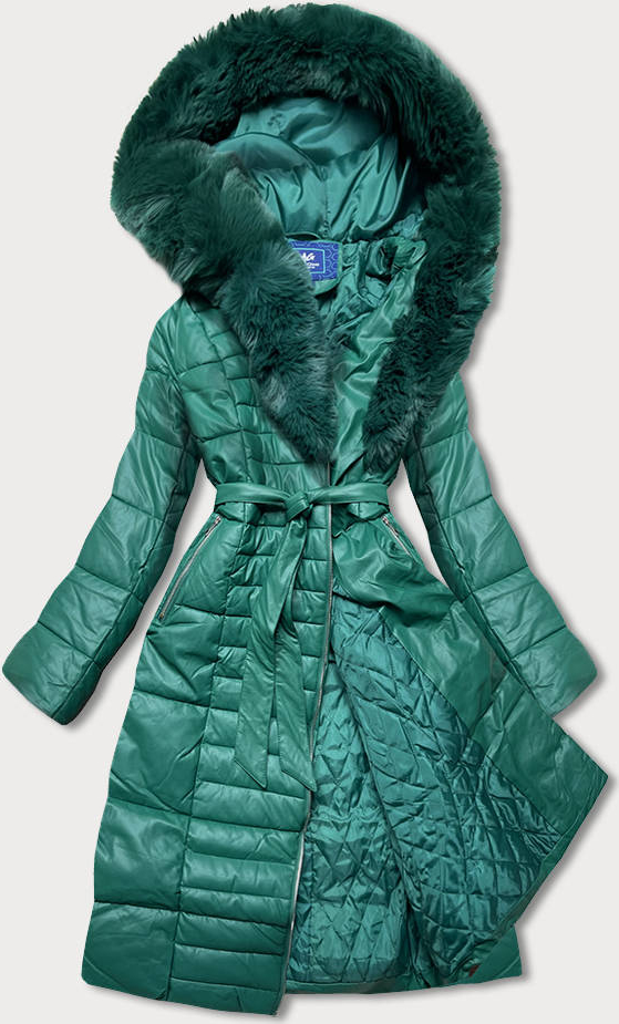 Zielony płaszcz Goodlookin.pl w stylu casual