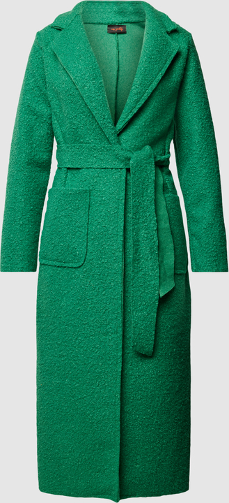 Zielony płaszcz miss goodlife bez kaptura z bawełny długi