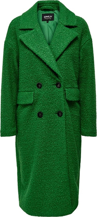 Zielony płaszcz Only bez kaptura
