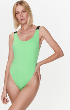 Zielony strój kąpielowy Calvin Klein w stylu casual