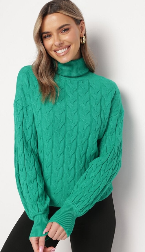 Zielony sweter born2be