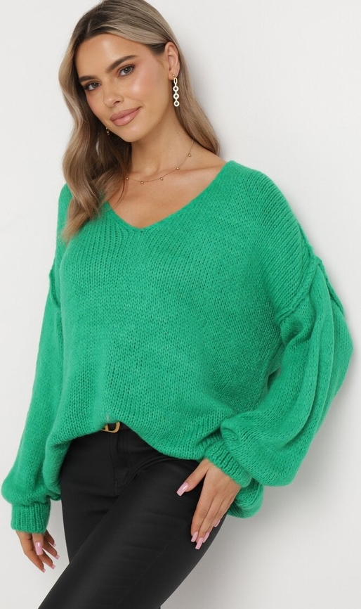 Zielony sweter born2be