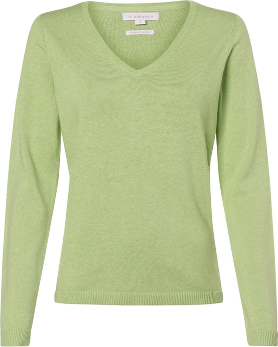Zielony sweter brookshire z bawełny