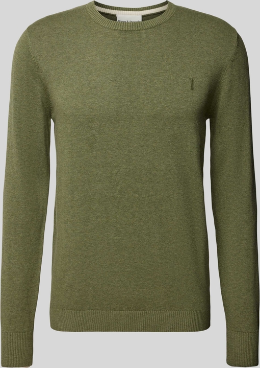 Zielony sweter Bruun & Stengade z bawełny w stylu casual