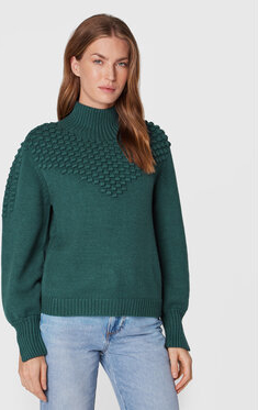 Zielony sweter Bruuns Bazaar w stylu casual