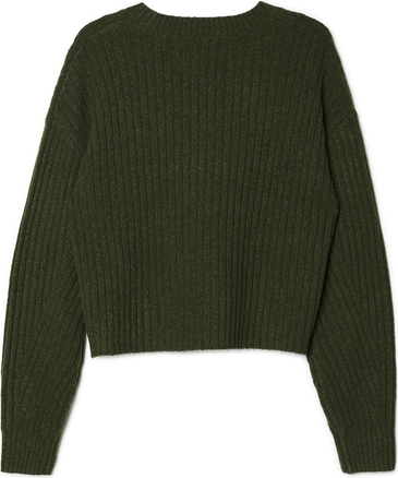 Zielony sweter Cropp w stylu casual