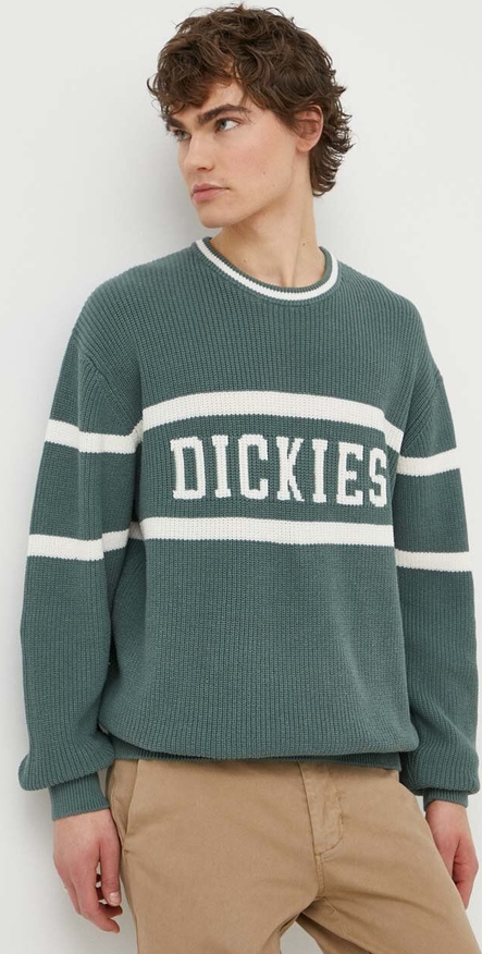 Zielony sweter Dickies z bawełny