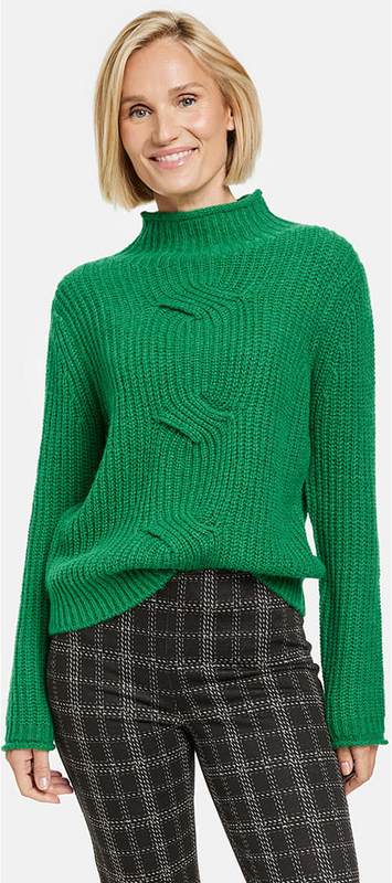 Zielony sweter Gerry Weber z alpaki