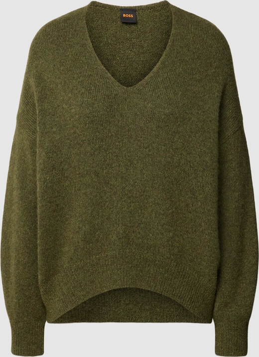 Zielony sweter Hugo Boss