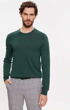 Zielony sweter Hugo Boss w stylu casual