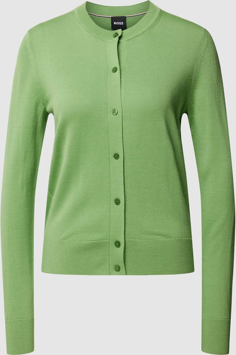 Zielony sweter Hugo Boss z wełny