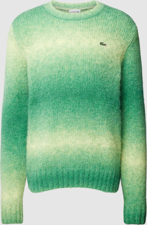 Zielony sweter Lacoste z alpaki