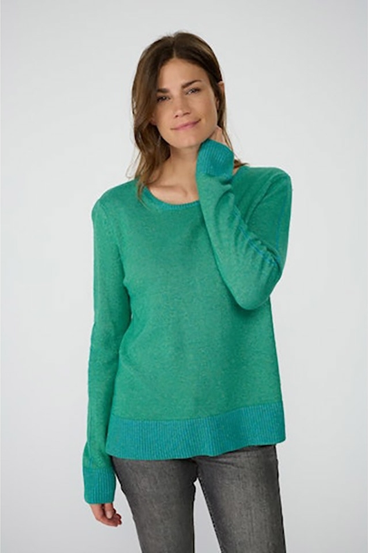 Zielony sweter Lieblingsstück z kaszmiru w stylu casual