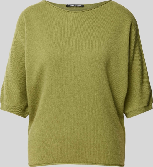 Zielony sweter Luisa Cerano w stylu casual z kaszmiru