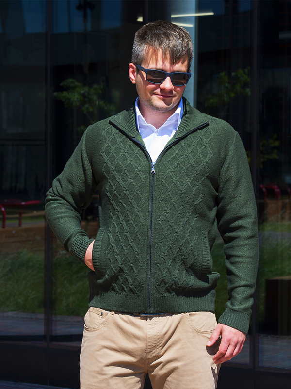 Zielony sweter M. Lasota