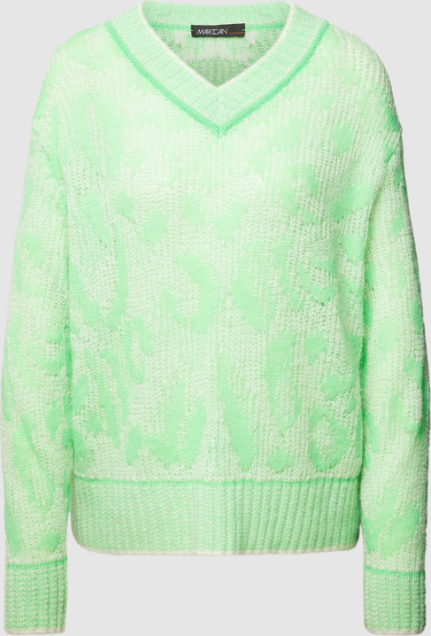 Zielony sweter Marc Cain z wełny w stylu casual
