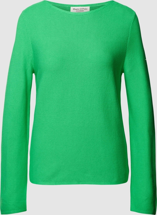 Zielony sweter Marc O'Polo w stylu casual z bawełny