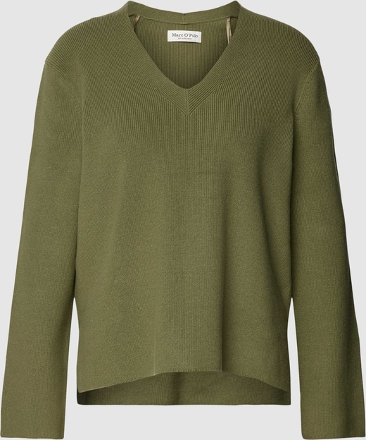 Zielony sweter Marc O'Polo z bawełny