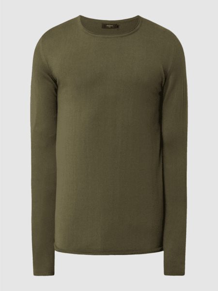 Zielony sweter Matinique z bawełny w stylu casual