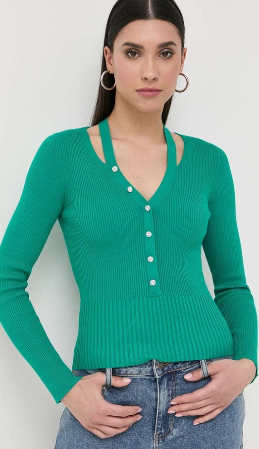 Zielony sweter Morgan w stylu casual