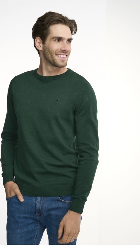 Zielony sweter Ochnik w stylu casual z bawełny