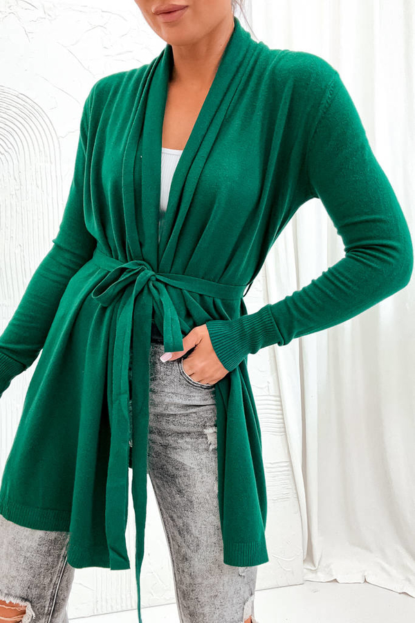 Zielony sweter Olika w stylu casual