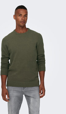 Zielony sweter Only & Sons w stylu casual