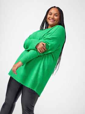 Zielony sweter Only w stylu casual
