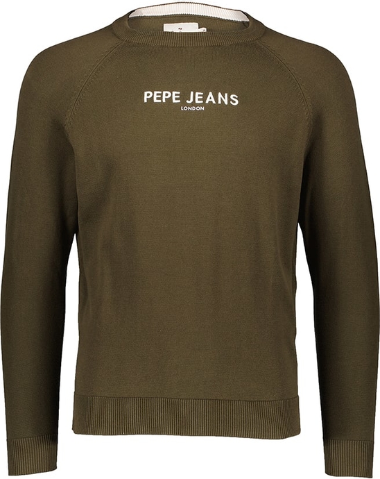 Zielony sweter Pepe Jeans z bawełny