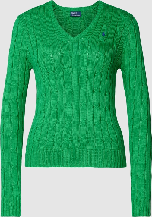 Zielony sweter POLO RALPH LAUREN z bawełny